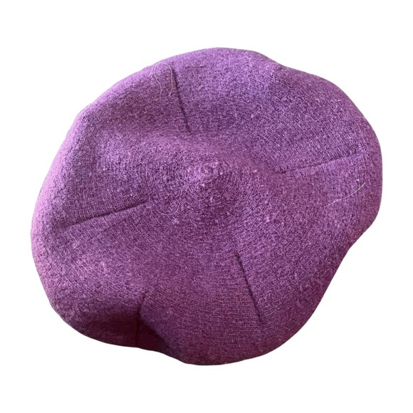 Vintage wool Purple Beret - Picture 3 of 6